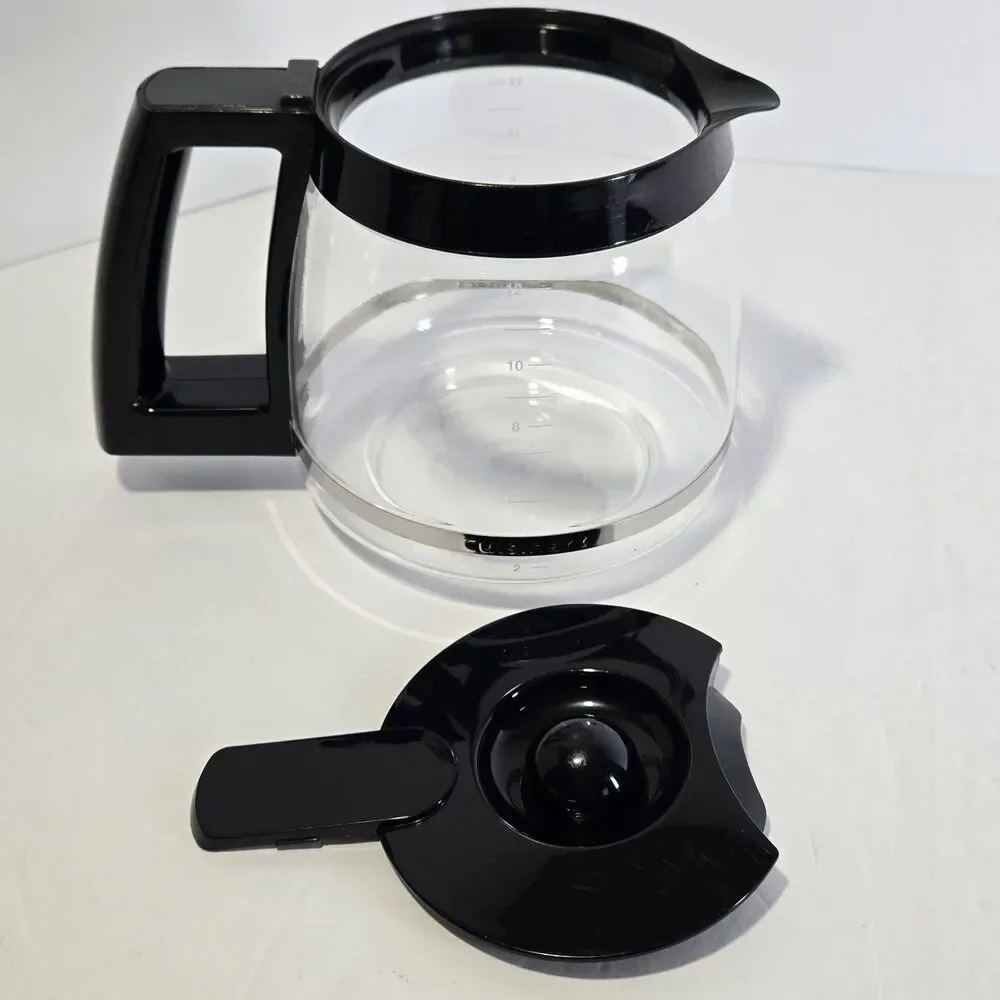 Cuisinart Replacement Glass Coffee Carafe 12-Cup for DCC-1000 Black Handle